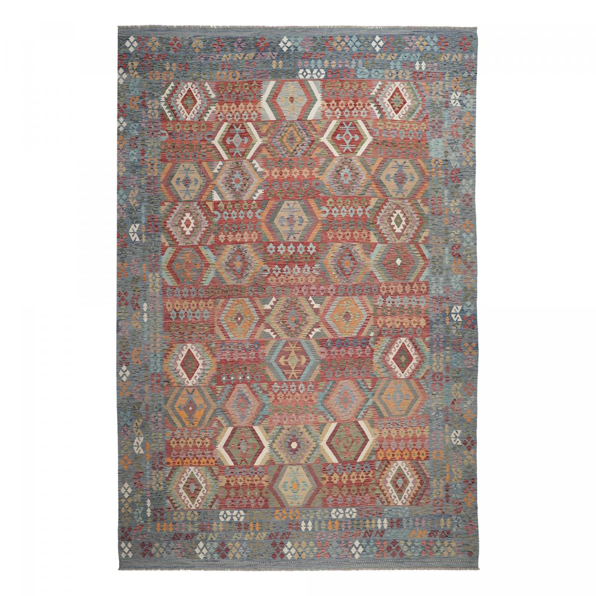 Tapis kilim ethnique, tissage plat artisanal, KILIM 91