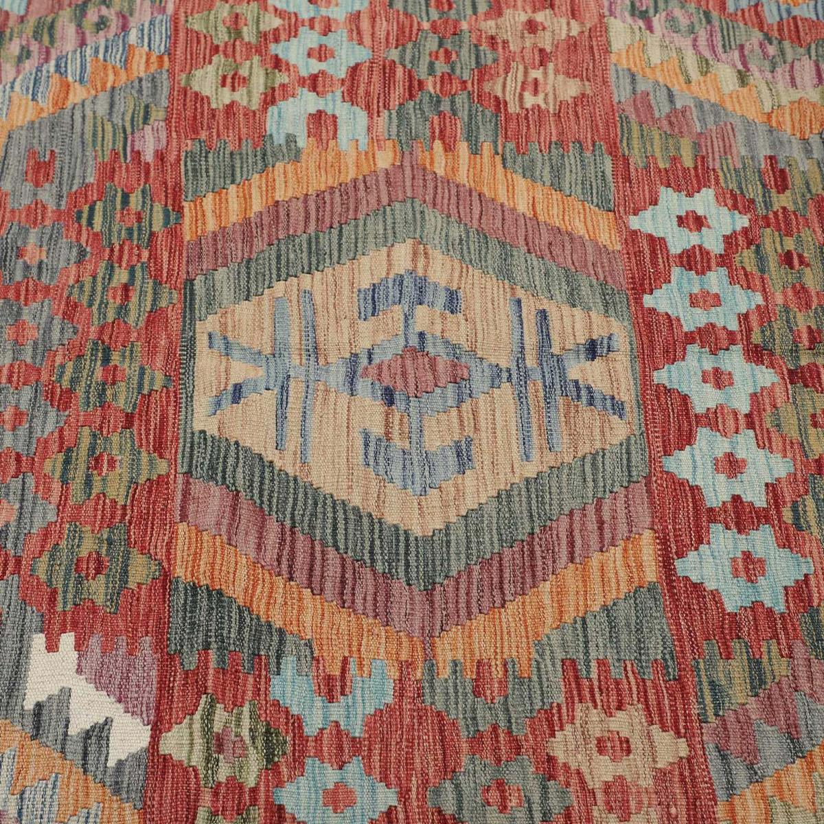 Tapis kilim ethnique, tissage plat artisanal, KILIM 91 — vue 5