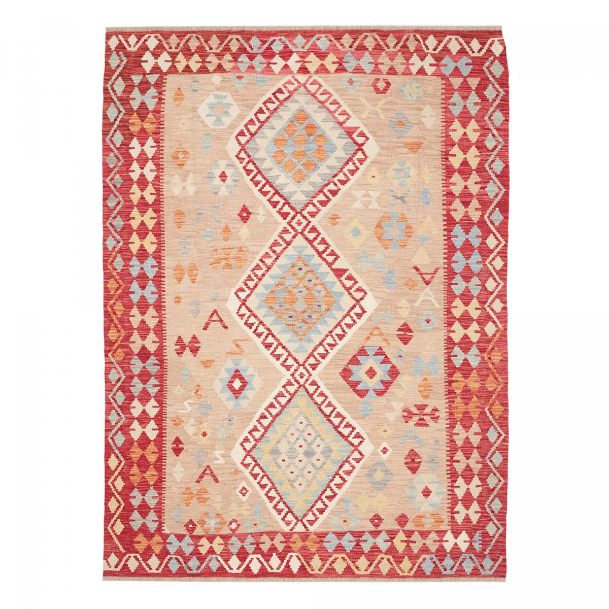 Tapis kilim à motif géométrique, tissé à plat en laine, KILIM 93