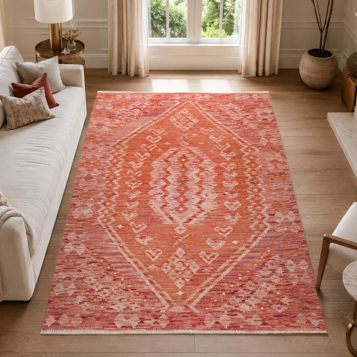 Tapis berbère, motif authentique, kilim tissé plat, KILIM 94 — vue 3