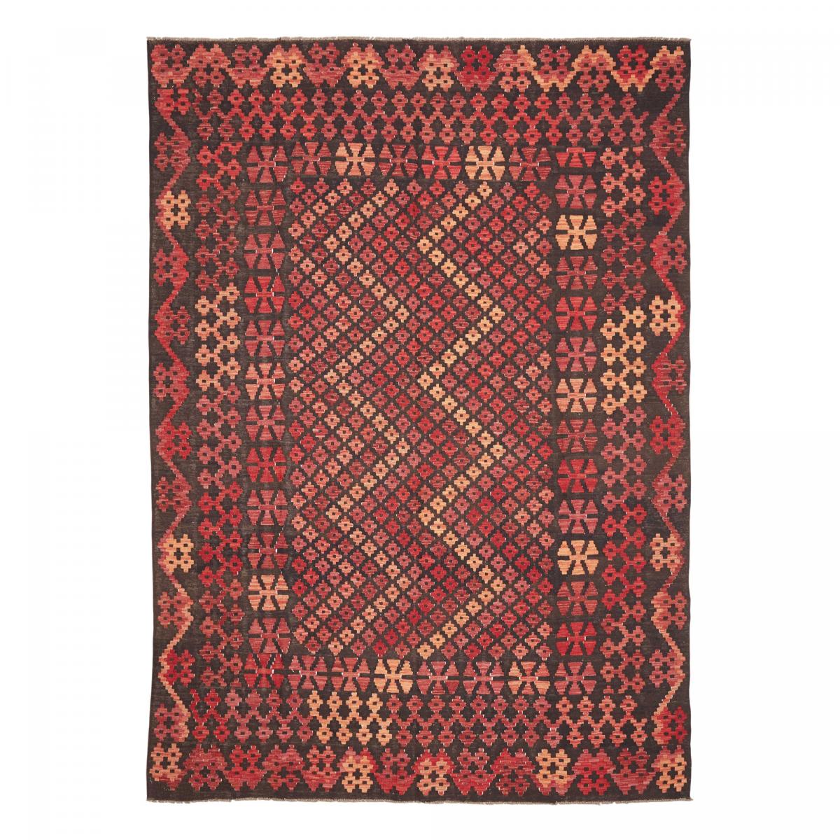 Tapis kilim géométrique, tissé plat en laine, KILIM 95