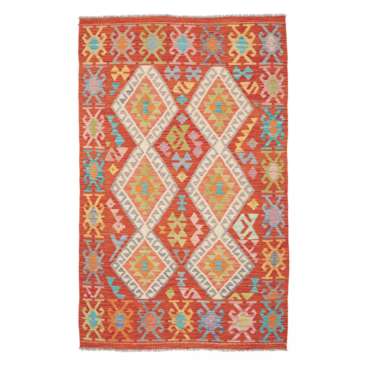 Tapis kilim ethnique, tissé plat authentique, KILIM 96
