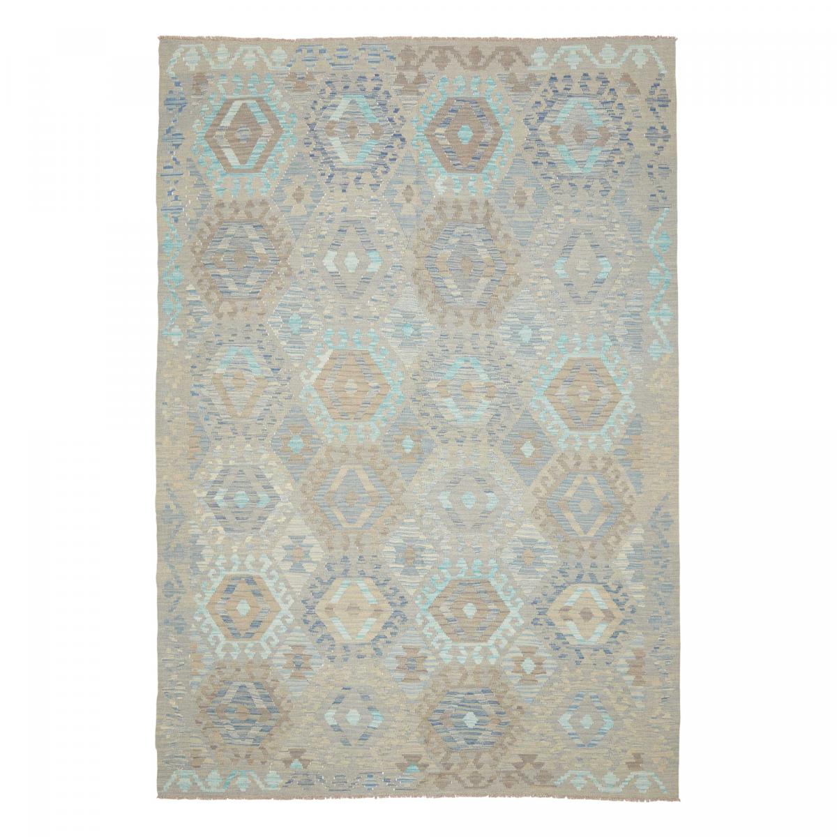 Tapis kilim, motif géométrique, tissé plat artisanal, KILIM 100