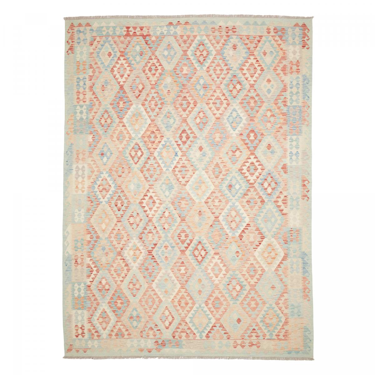 Tapis kilim géométrique, tissé plat artisanal, KILIM 101