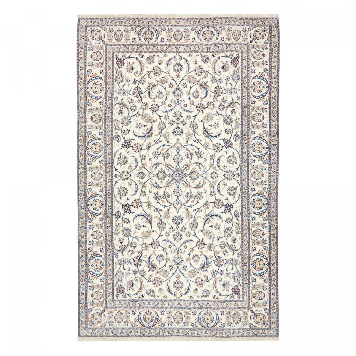 Tapis d'orient oriental, noué main, laine et soie, NAIN 9LA 38