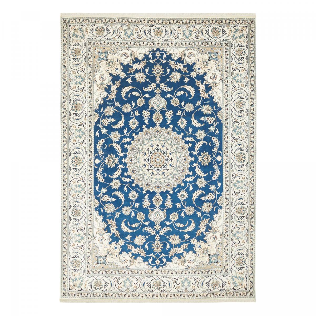 Tapis d'orient au motif oriental, noué main, NAIN 13