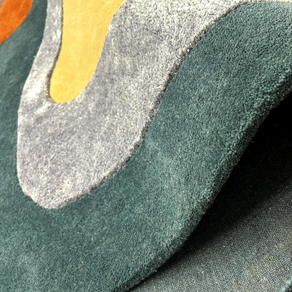 Tapis salon CIRCLAR , tapis en laine et viscose pour un aspect doux et soyeux — vue 6