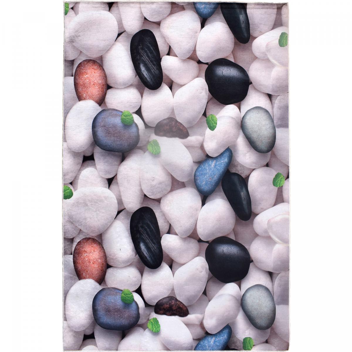 Tapis salon LYN11 GALET facile d'entretien