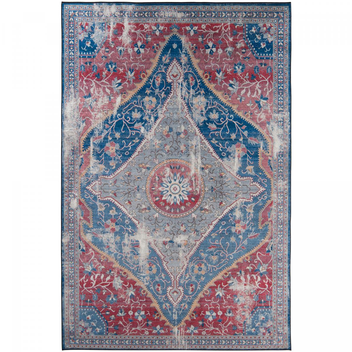 Tapis d'orient LYN11 MEDA 2, inspiration Isfahan, facile d'entretien