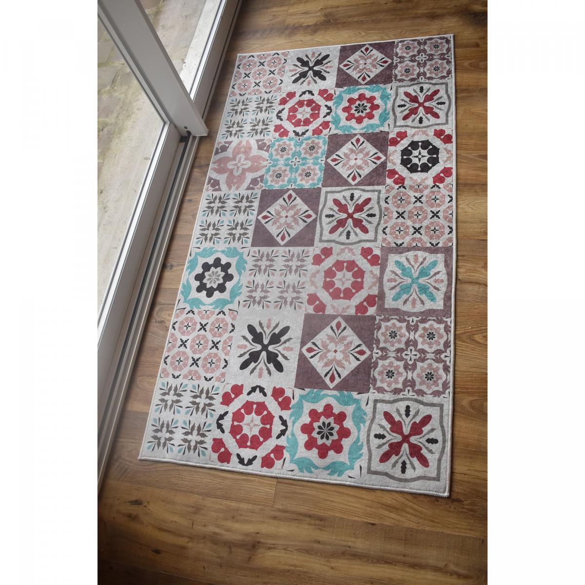 Tapis de cuisine motif carreaux de ci LYN11 A — vue 3