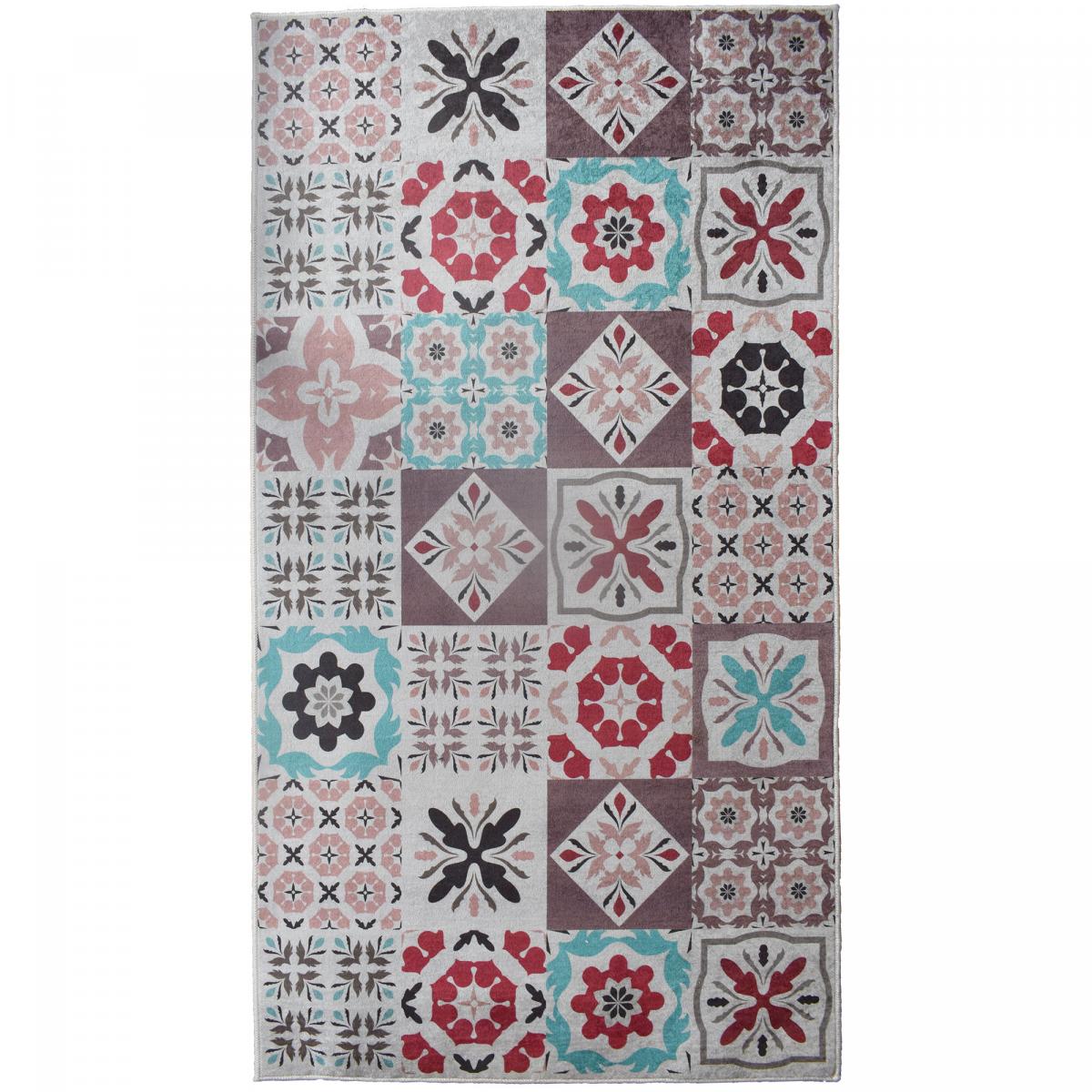 Tapis de cuisine motif carreaux de ci LYN11 A