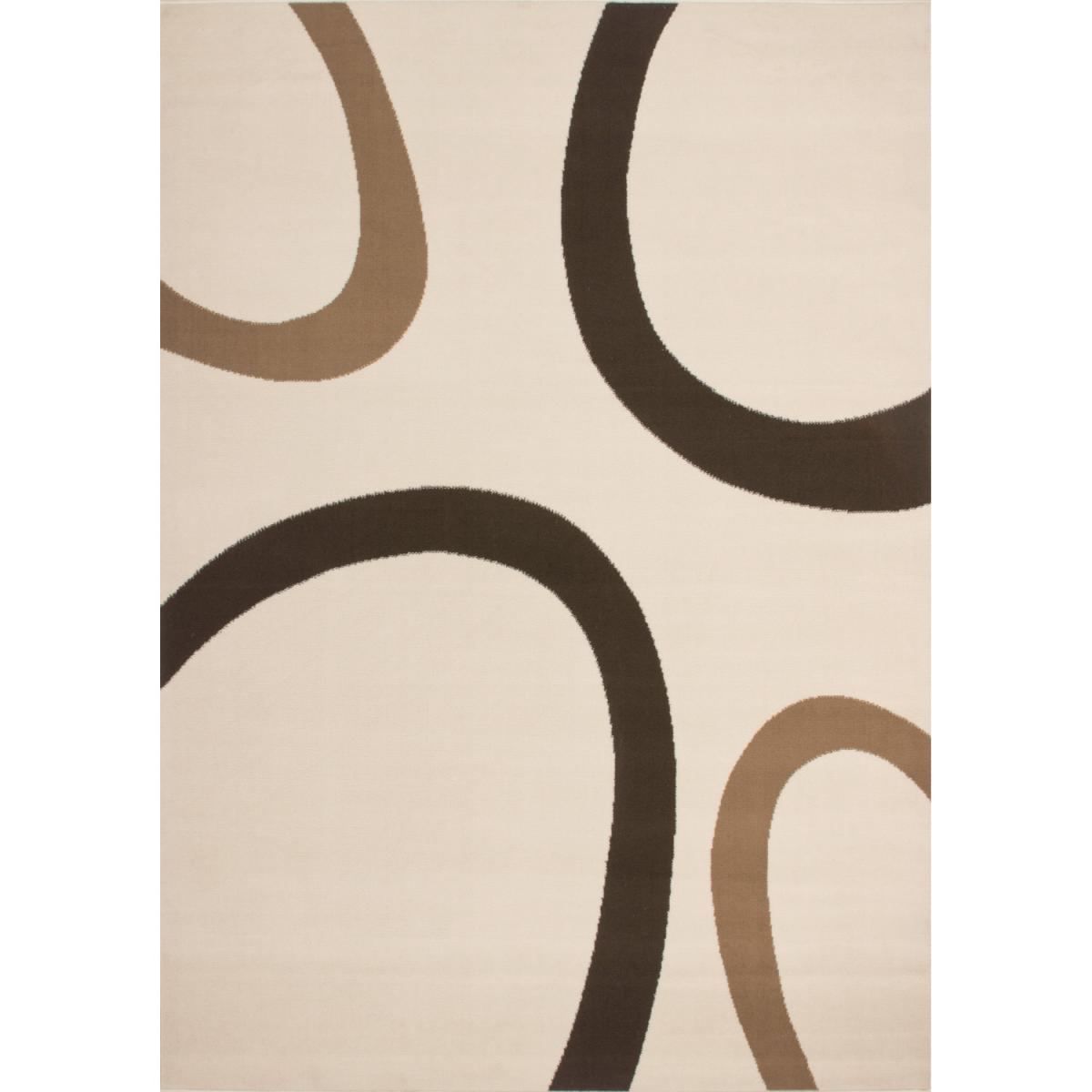Tapis chambre tissé motif rond LYN1 TEMPO