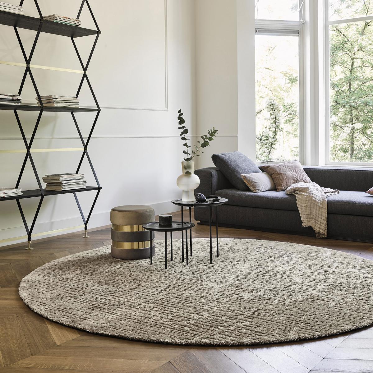 Tapis salon et chambre tufté en laine motif géométrique TWINSET