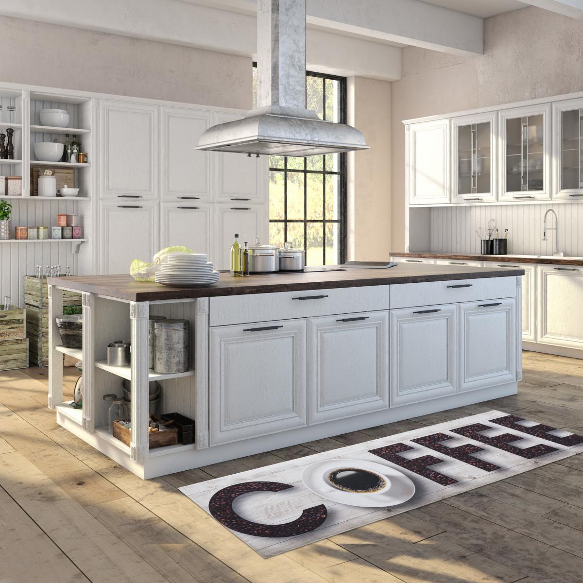 Tapis de cuisine en PVC motif fresque KITCHTA — vue 5