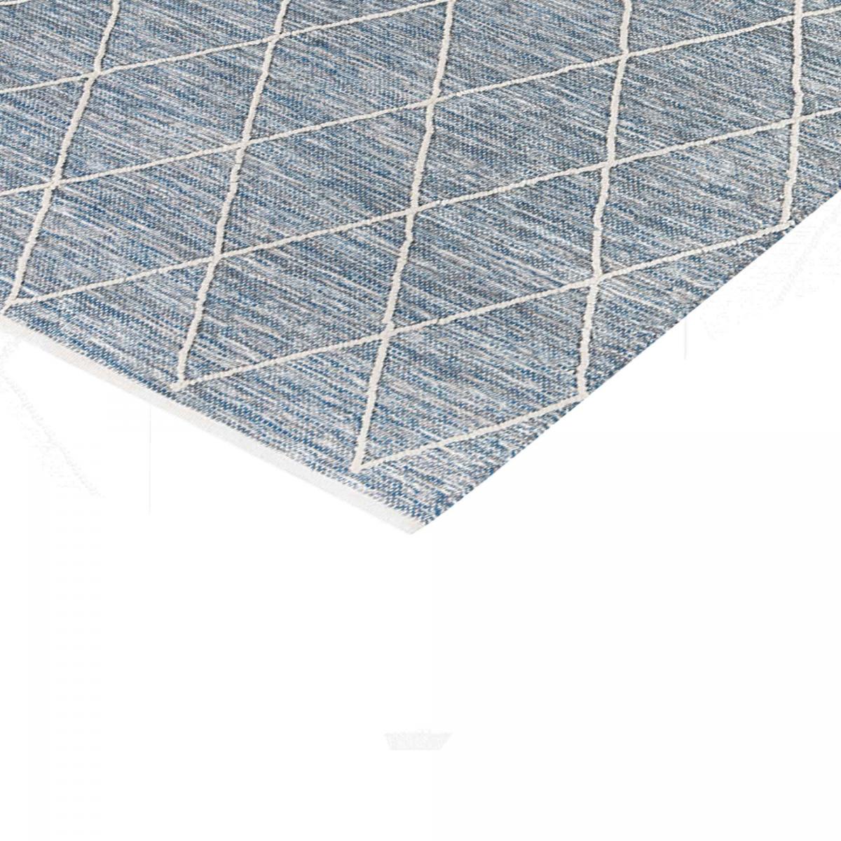 Tapis salon et chambre tissé en coton motif scandinave COTONA — vue 4