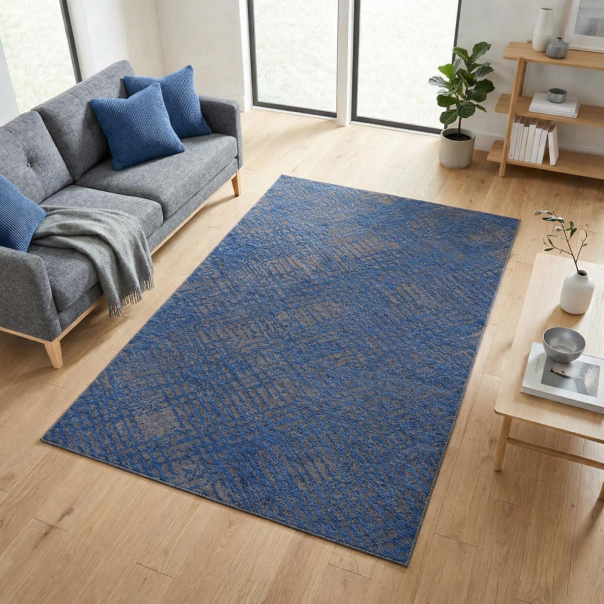 Tapis pour une chambre ou une entrée tissé motif faux uni TEREMINDE — vue 3