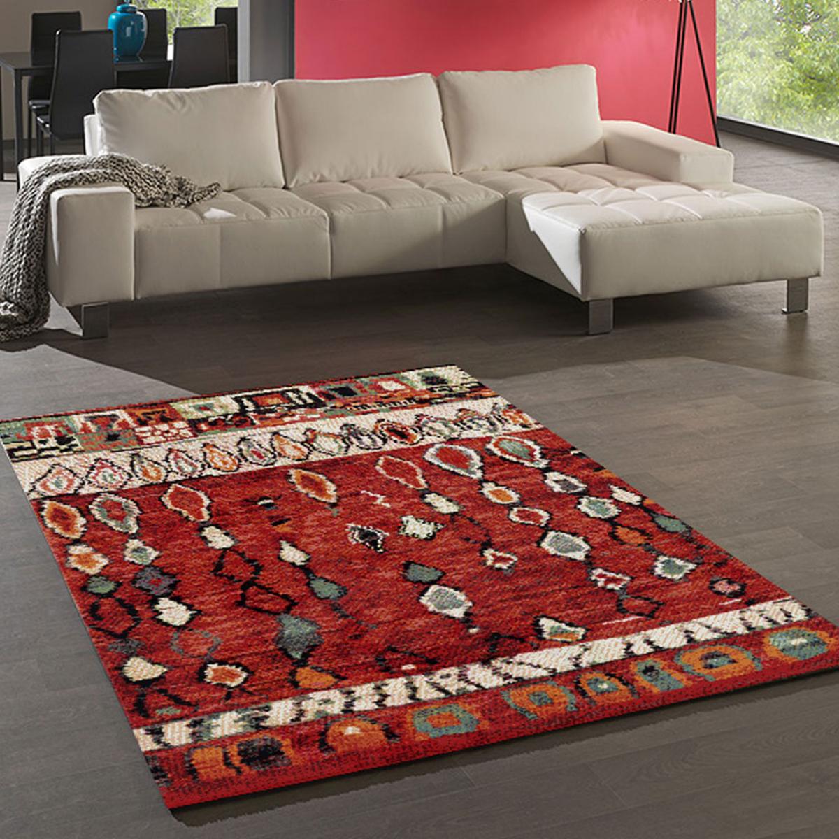 Tapis berbère tissé motifs tribaux LYN8 MOROCO — vue 3