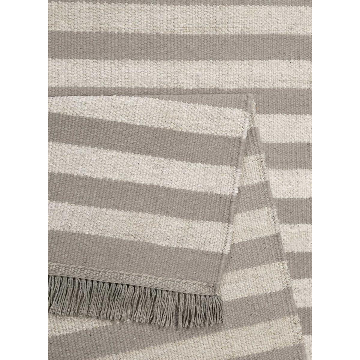 Tapis salon et chambre fait main en chanvre motif géométrique NOBI — vue 4