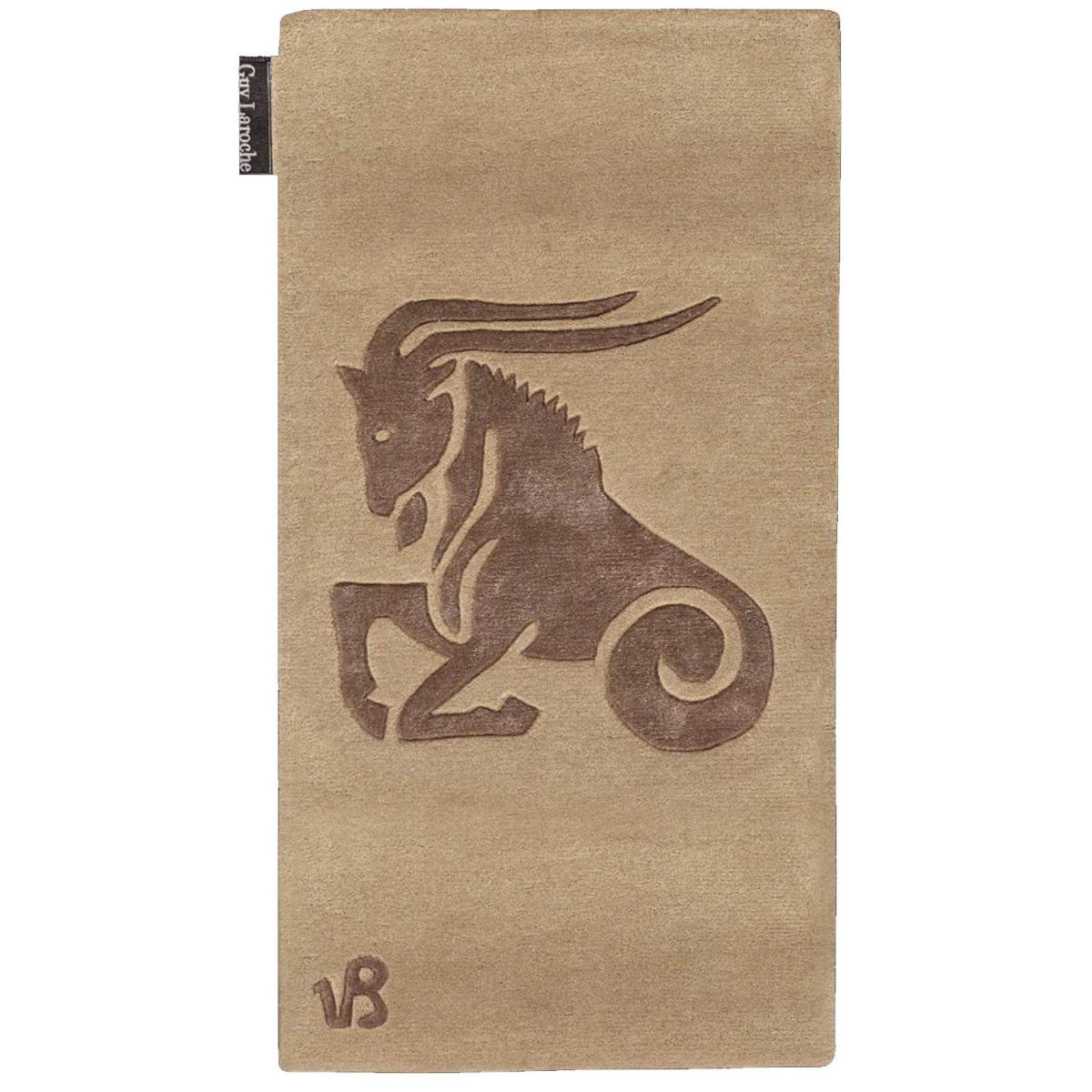 Tapis salon et chambre fait main en laine motif animaux CAPRICORN