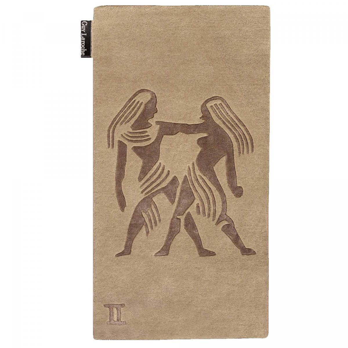 Tapis salon et chambre fait main en laine motif géométrique GEMINI