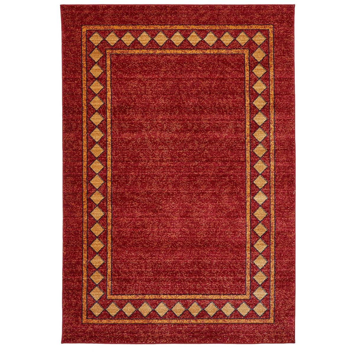 Tapis salon et chambre tissé motif simple CHOBAY 3