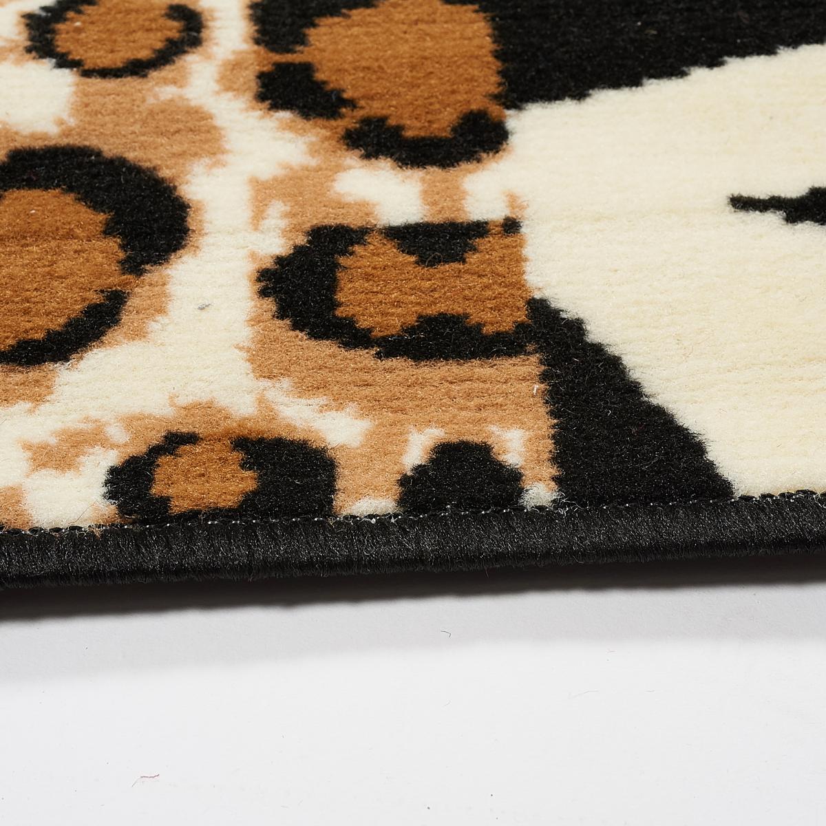 Tapis salon et chambre tissé motif animaux LYN1 SAVANA — vue 4