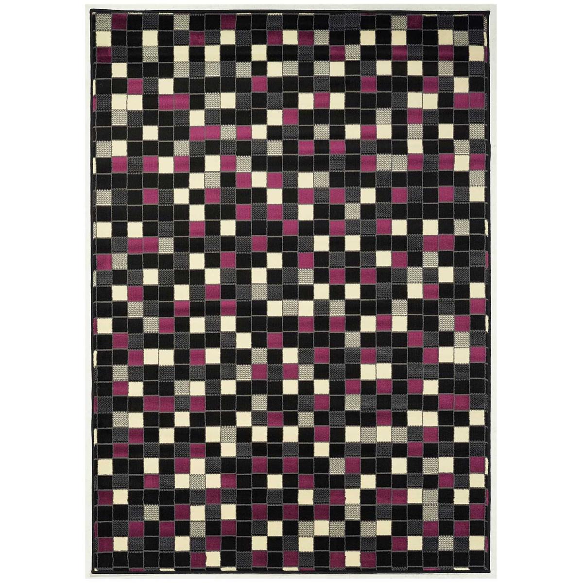 Tapis Chambre tissé motif géométrique LYN1 PIXELY