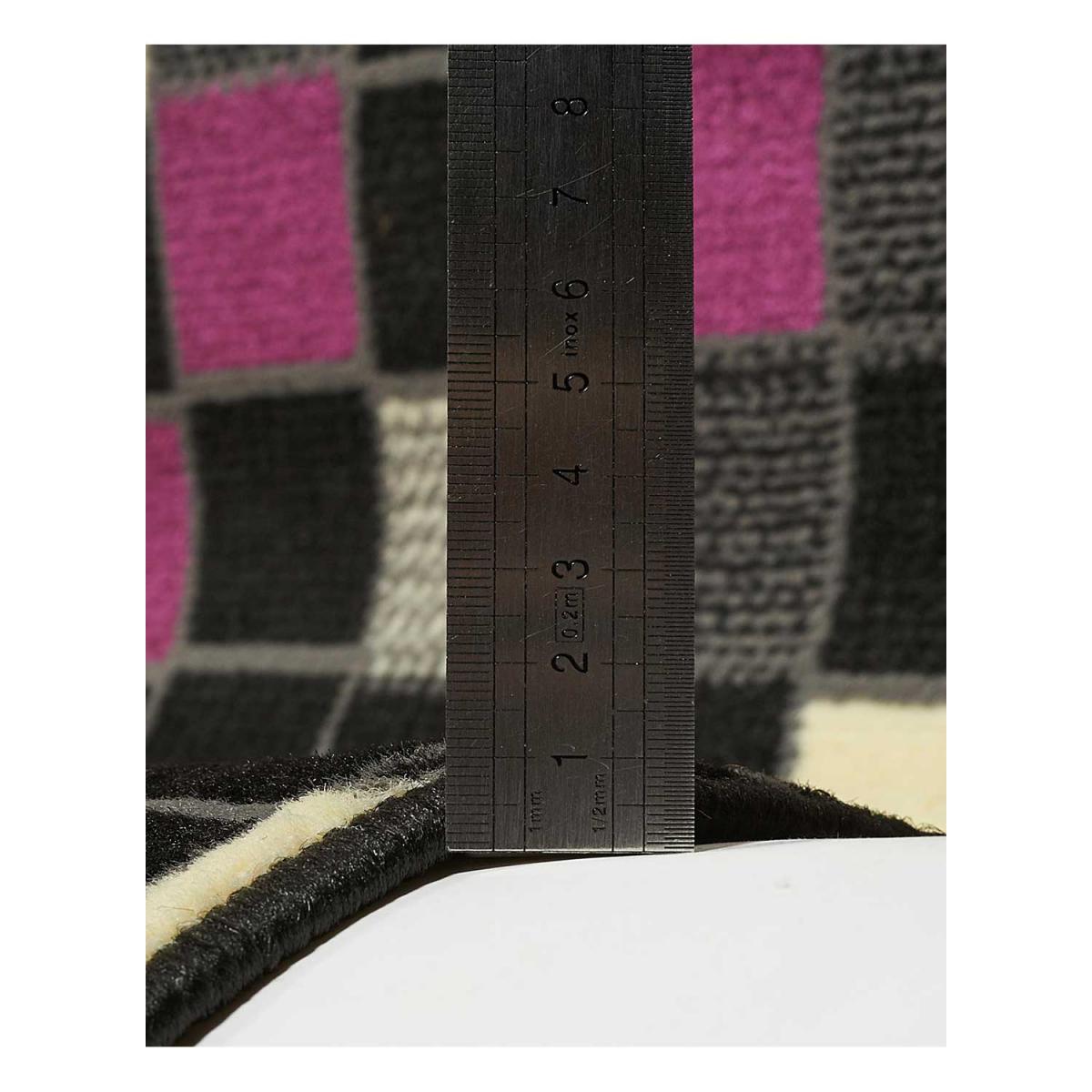 Tapis Chambre tissé motif géométrique PICASLER — vue 5