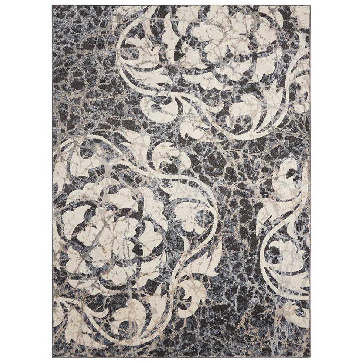 Tapis salon et chambre tissé motif baroque MAIXU