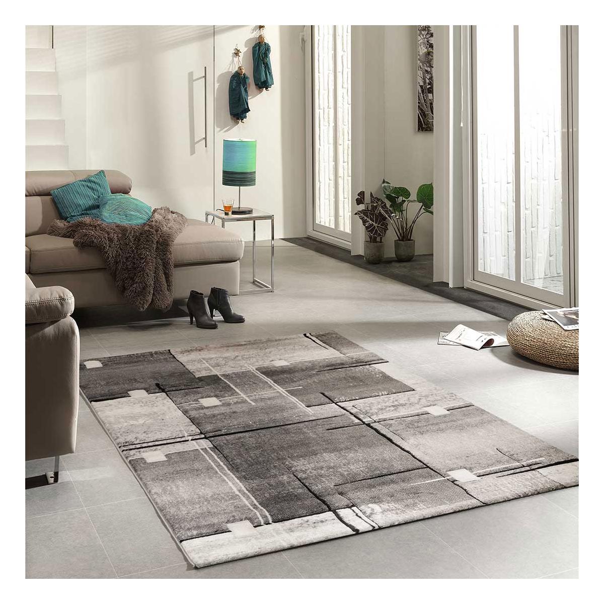 Tapis Chambre tissé motif abstrait NOVA — vue 3