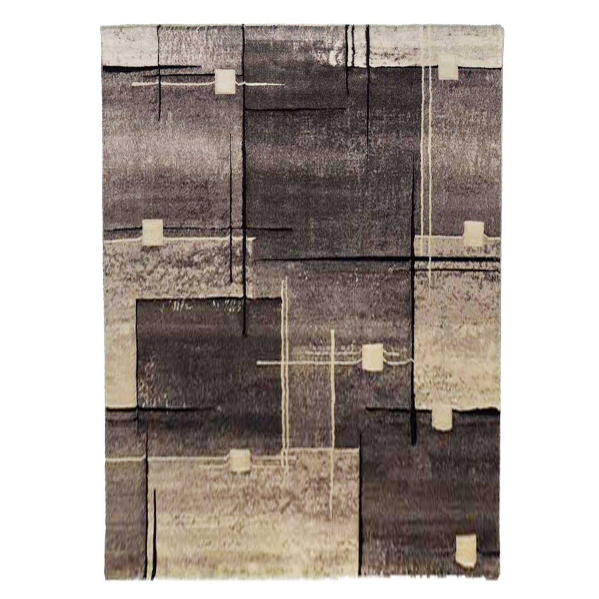 Tapis Chambre tissé motif abstrait NOVA