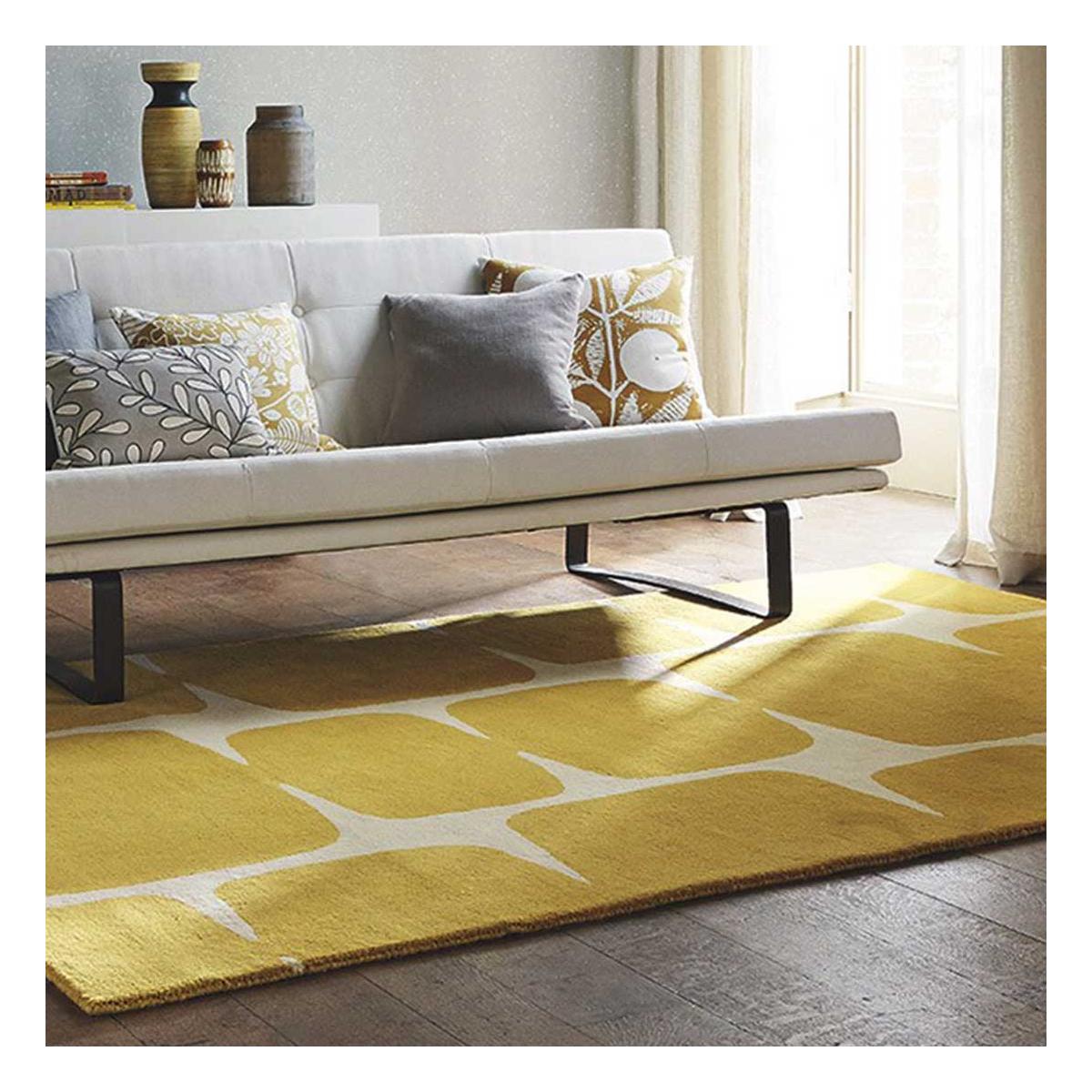 Tapis salon LOHKO en laine Fait main — vue 3