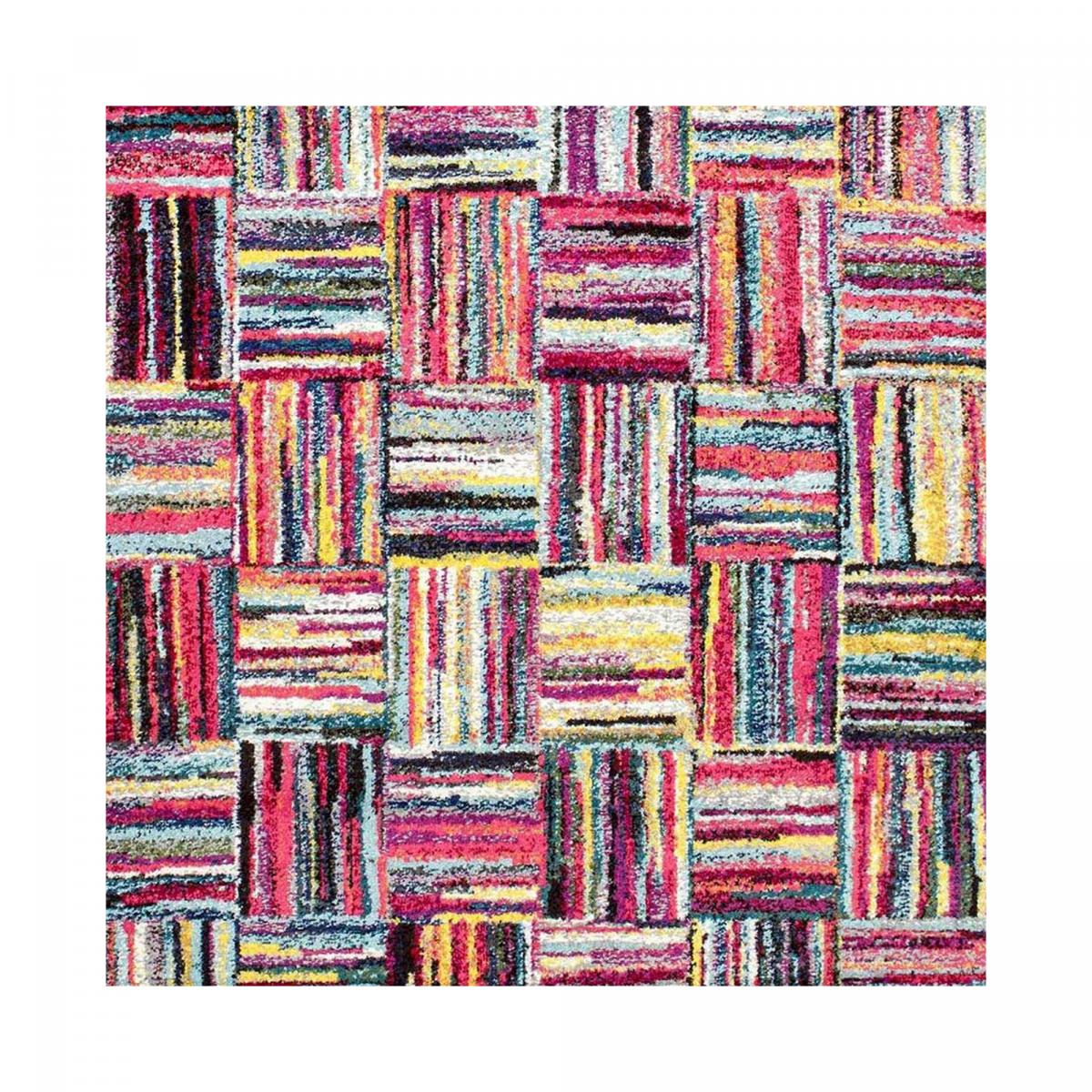 Tapis salon et chambre tissé motif géométrique LYN6 BRIK — vue 5