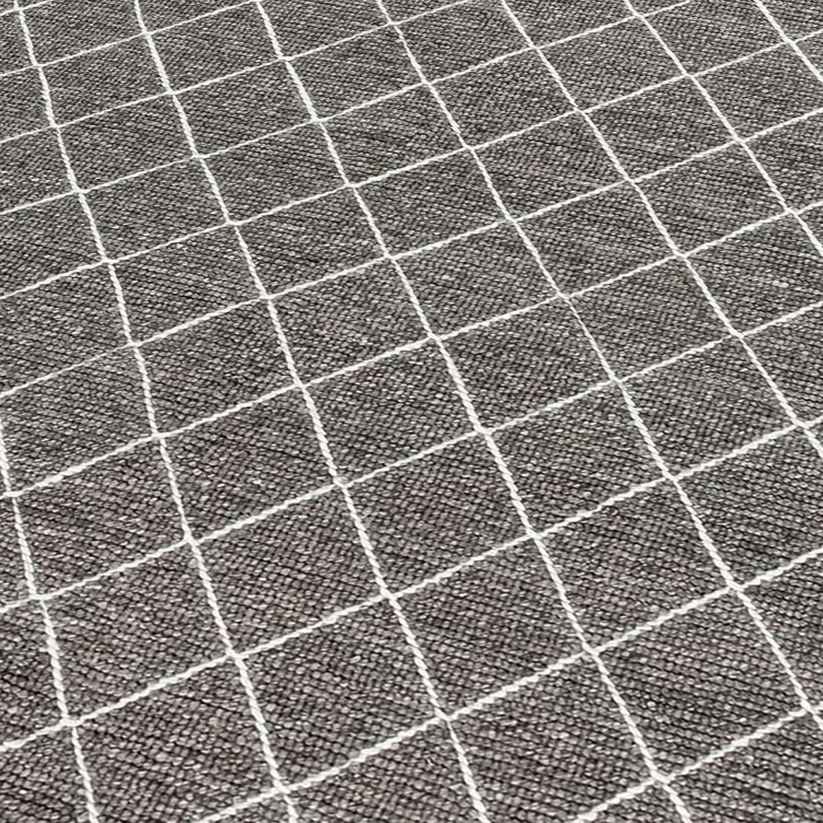 Tapis salon fait main en laine motif scandinave — vue 4