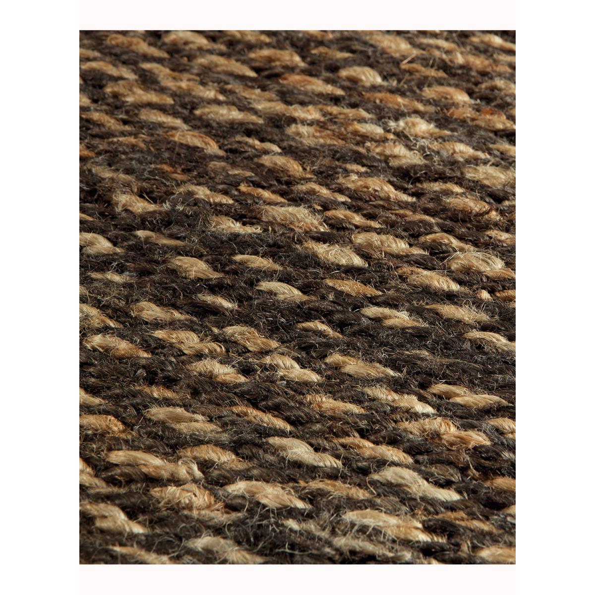 Tapis kilim fait main en chanvre motif uni LOOK 607 — vue 4