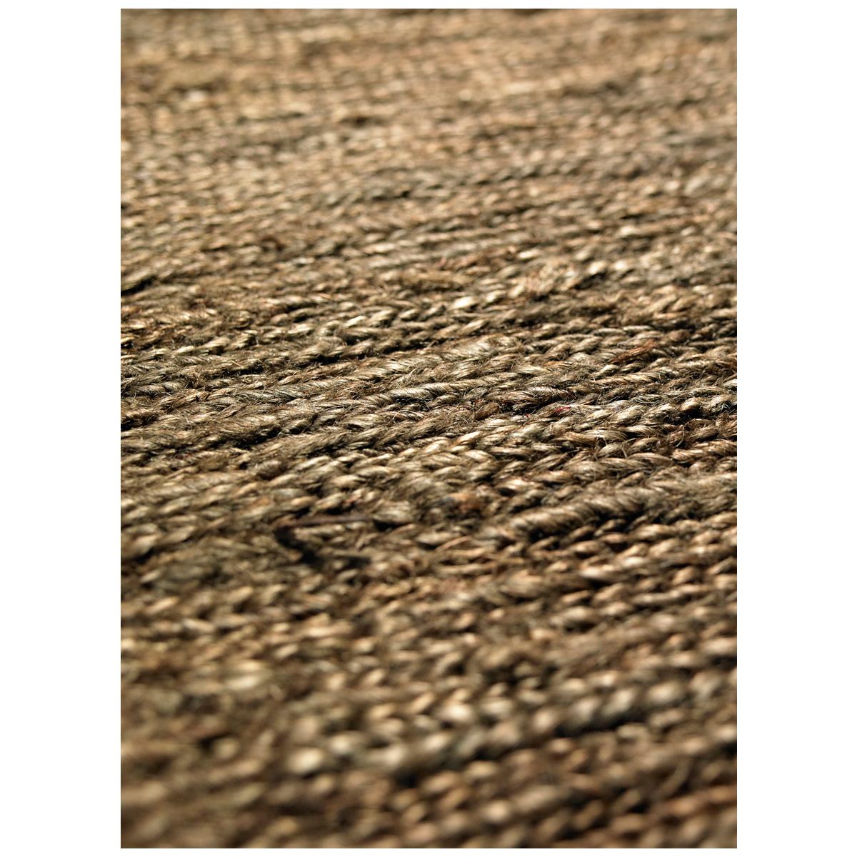 Tapis kilim fait main en chanvre motif uni LOOK 601 — vue 4