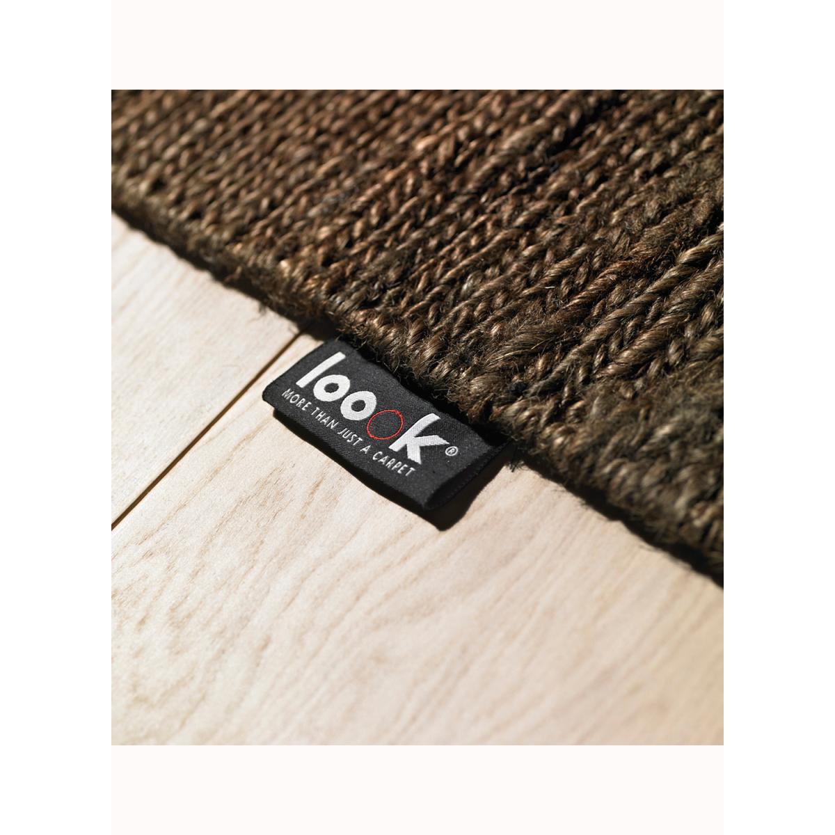 Tapis kilim fait main en chanvre motif uni LOOK 601 — vue 5