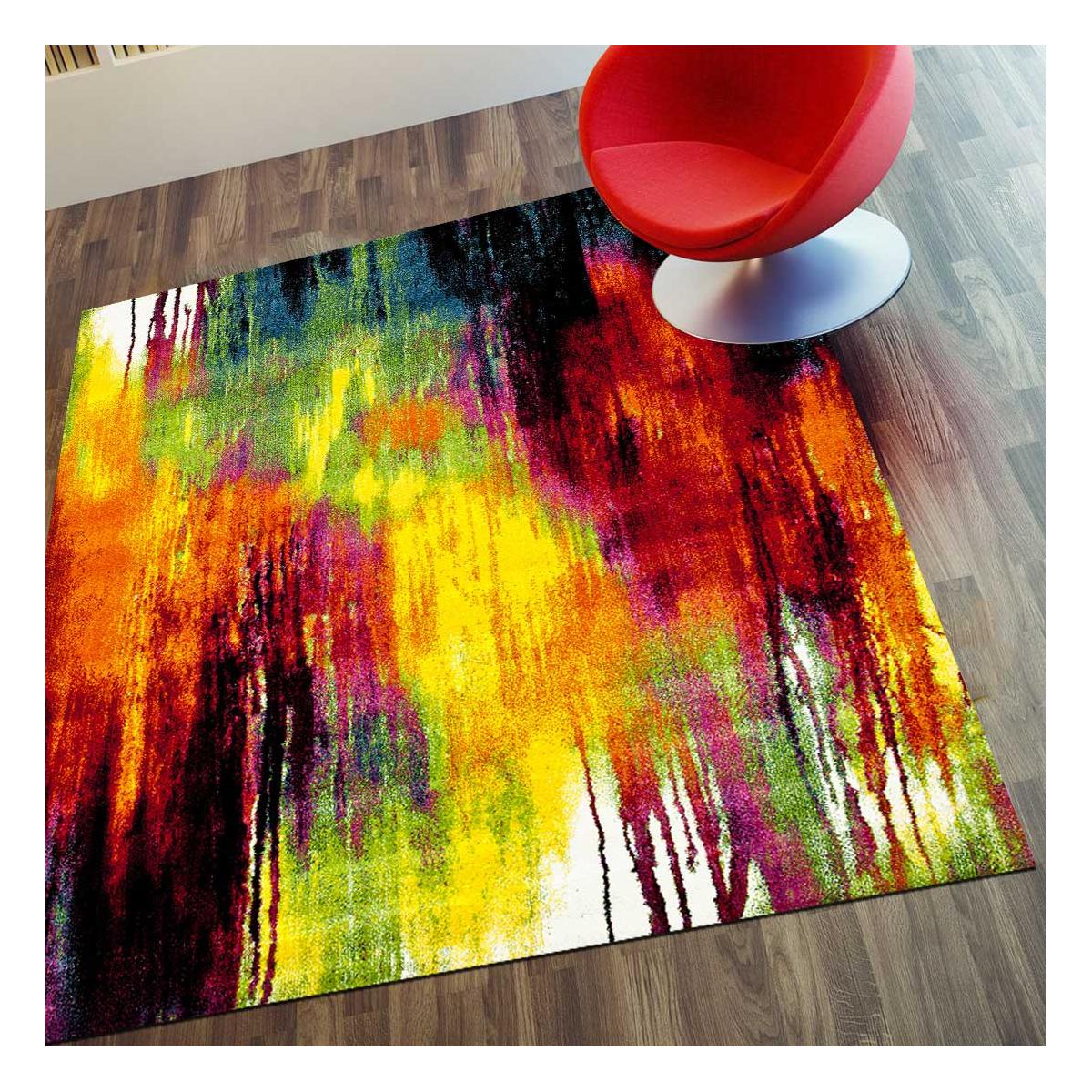 Tapis chambre tissé motif géométrique BE 72 — vue 3