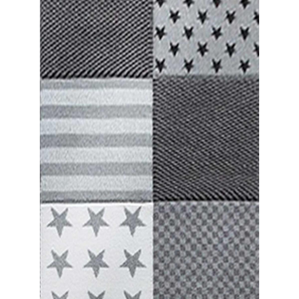 Tapis enfant tissé motif géométrique LYN8 FLAG START — vue 4