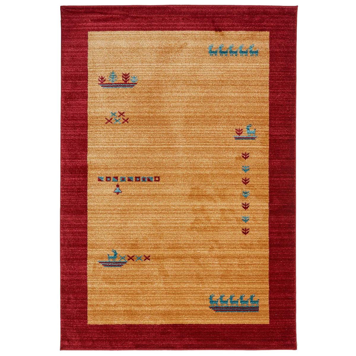 Tapis salon et chambre tissé motif simple CHOBAY 7
