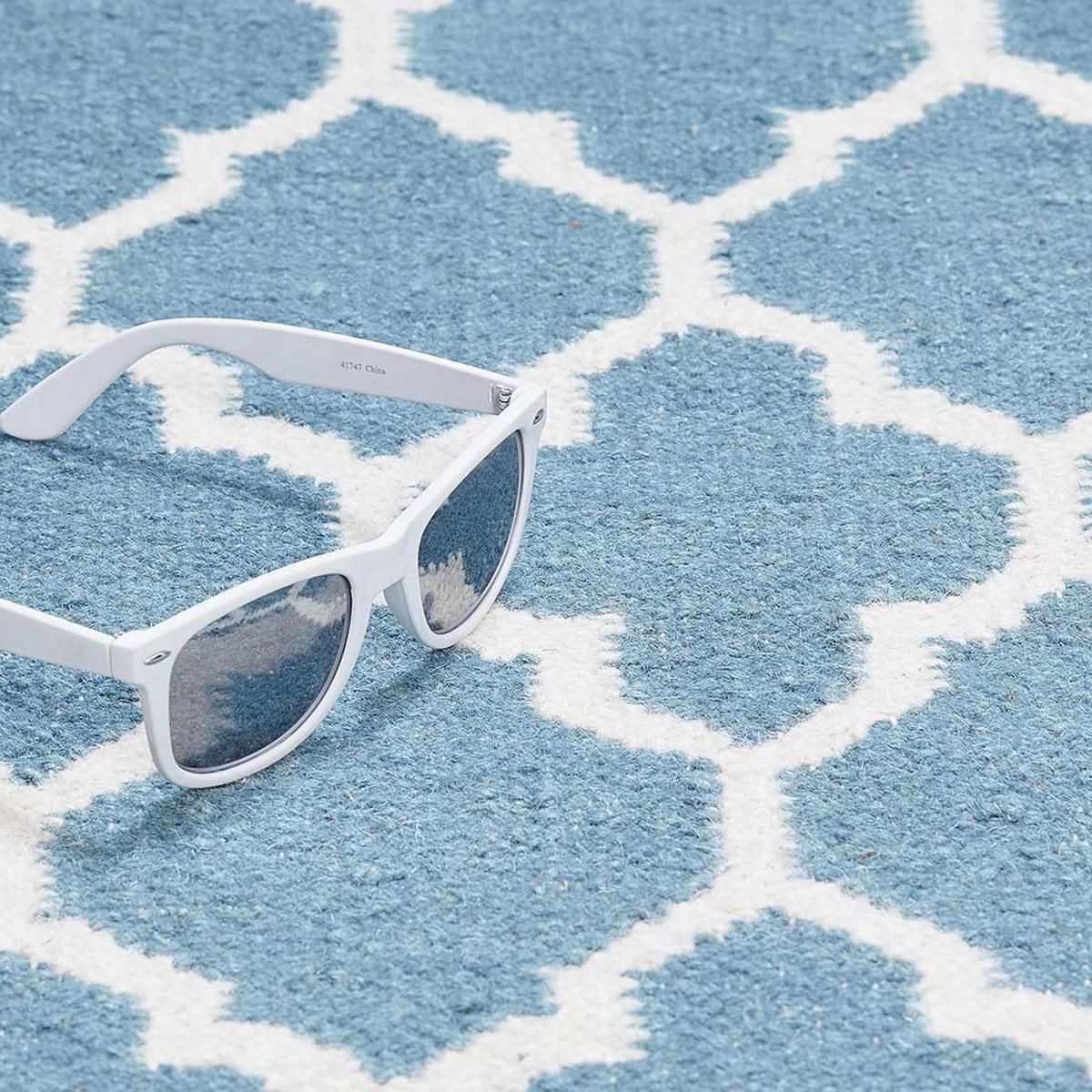 Tapis kilim fait main en laine motif scandinave — vue 5