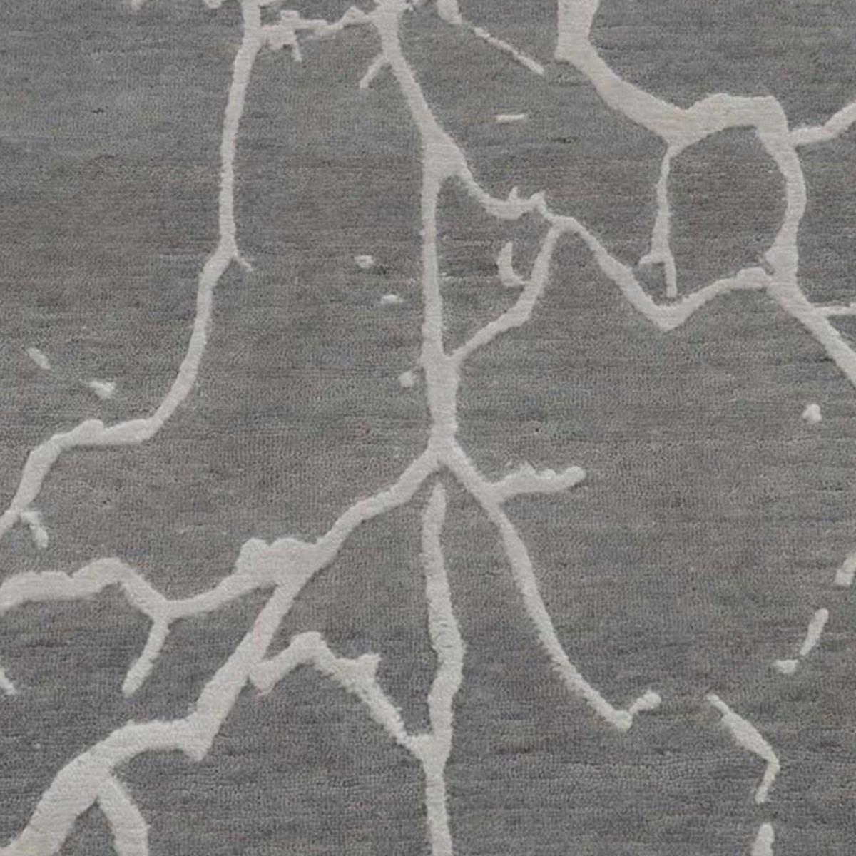 Tapis salon et chambre fait main en laine motif abstrait FUSION 2 — vue 6