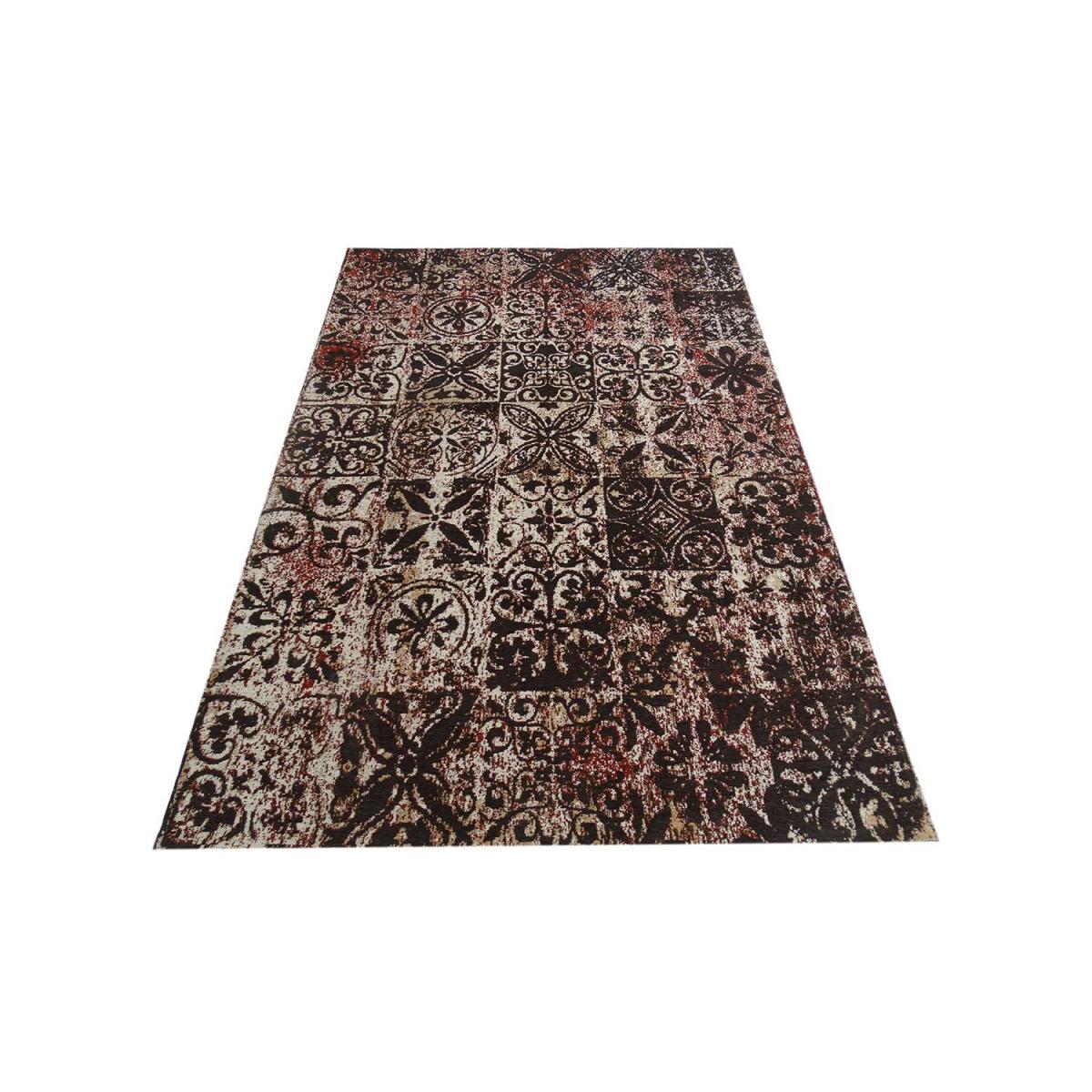 Tapis kilim fait main motif géométrique LINIT — vue 6