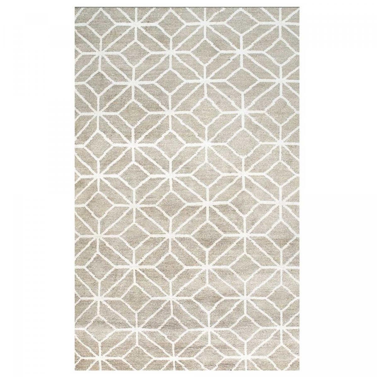 Tapis salon et chambre fait main en laine motif scandinave CARETTI