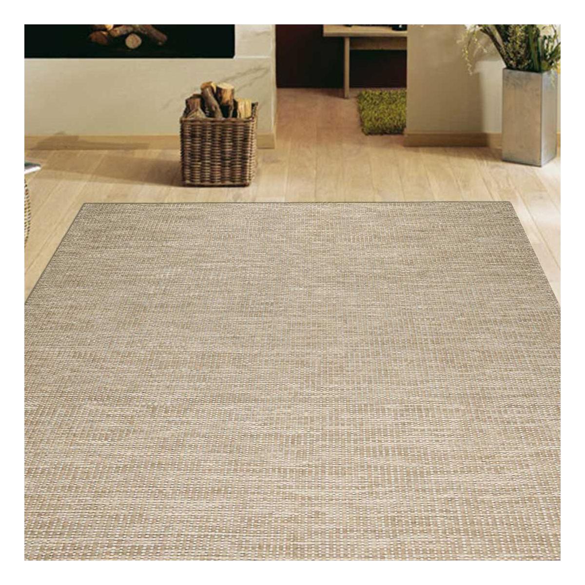 Tapis kilim fait main en laine motif uni LOOK 408 — vue 3