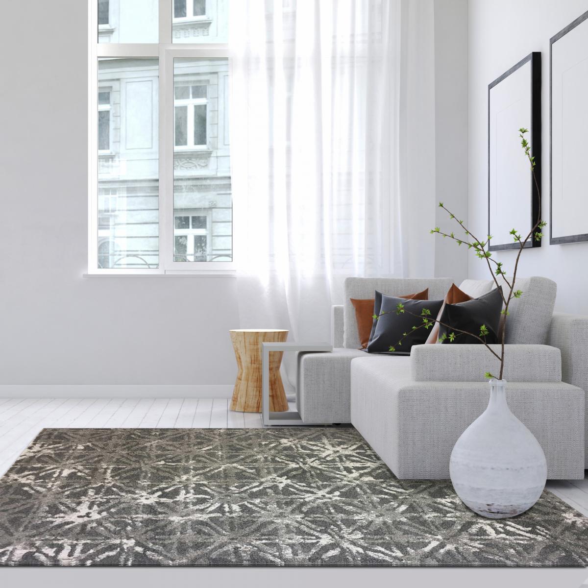 Tapis chambre tissé motif scandinave VINTAVE — vue 3