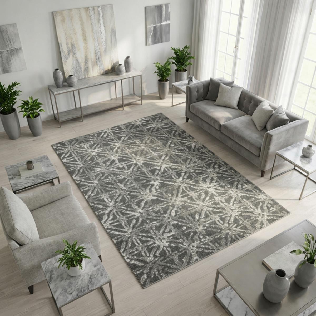 Tapis chambre tissé motif scandinave VINTAVE — vue 3