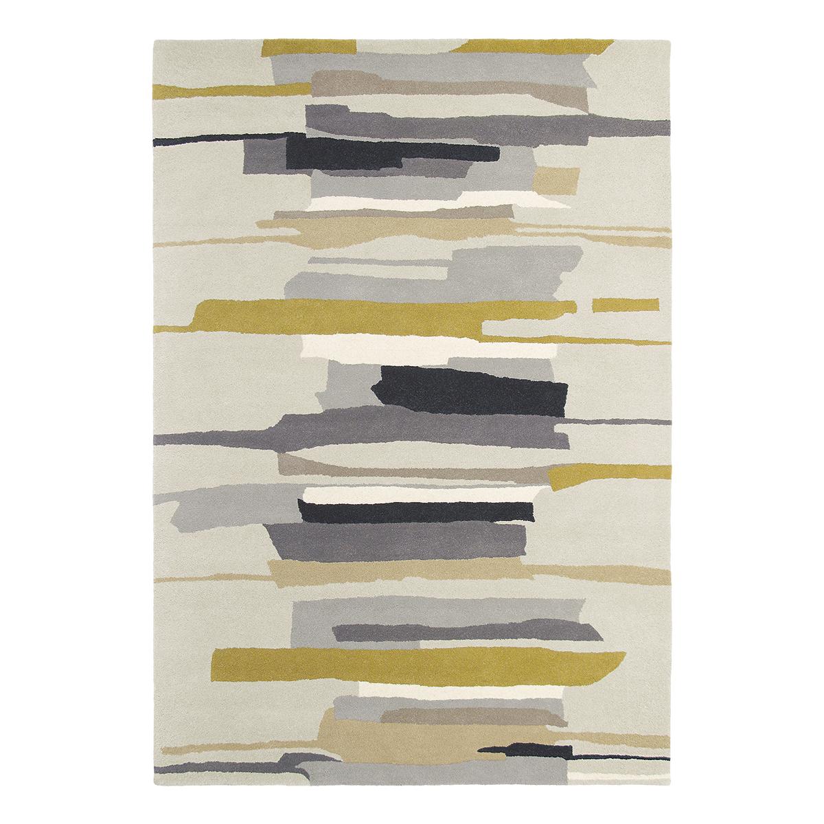 Tapis salon ZEAL en laine Fait main