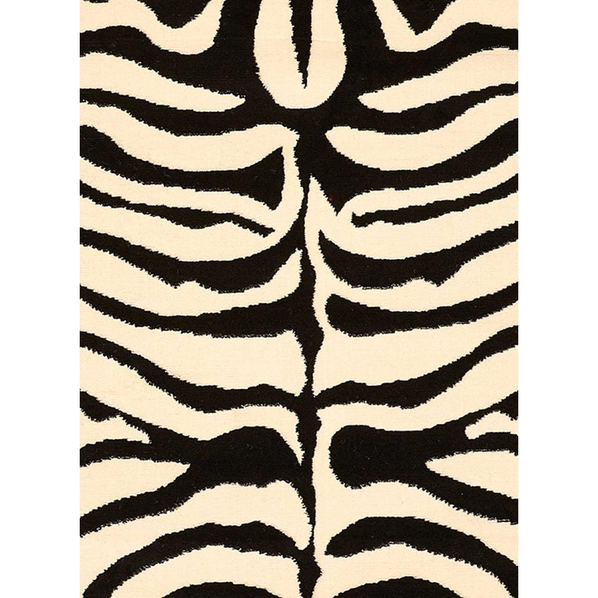 Tapis salon et chambre tissé motif animaux ZEBRE — vue 4