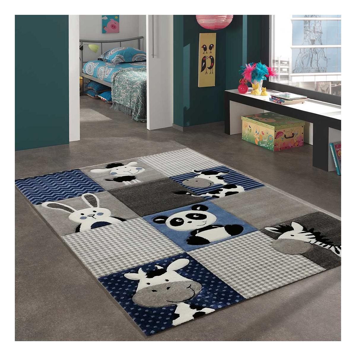 Tapis enfant tissé motif animaux ZOO — vue 3